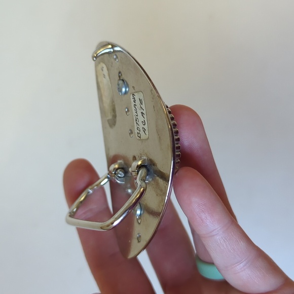 Vintage Botswana Agate Belt Buckle - Picture 5 of 5